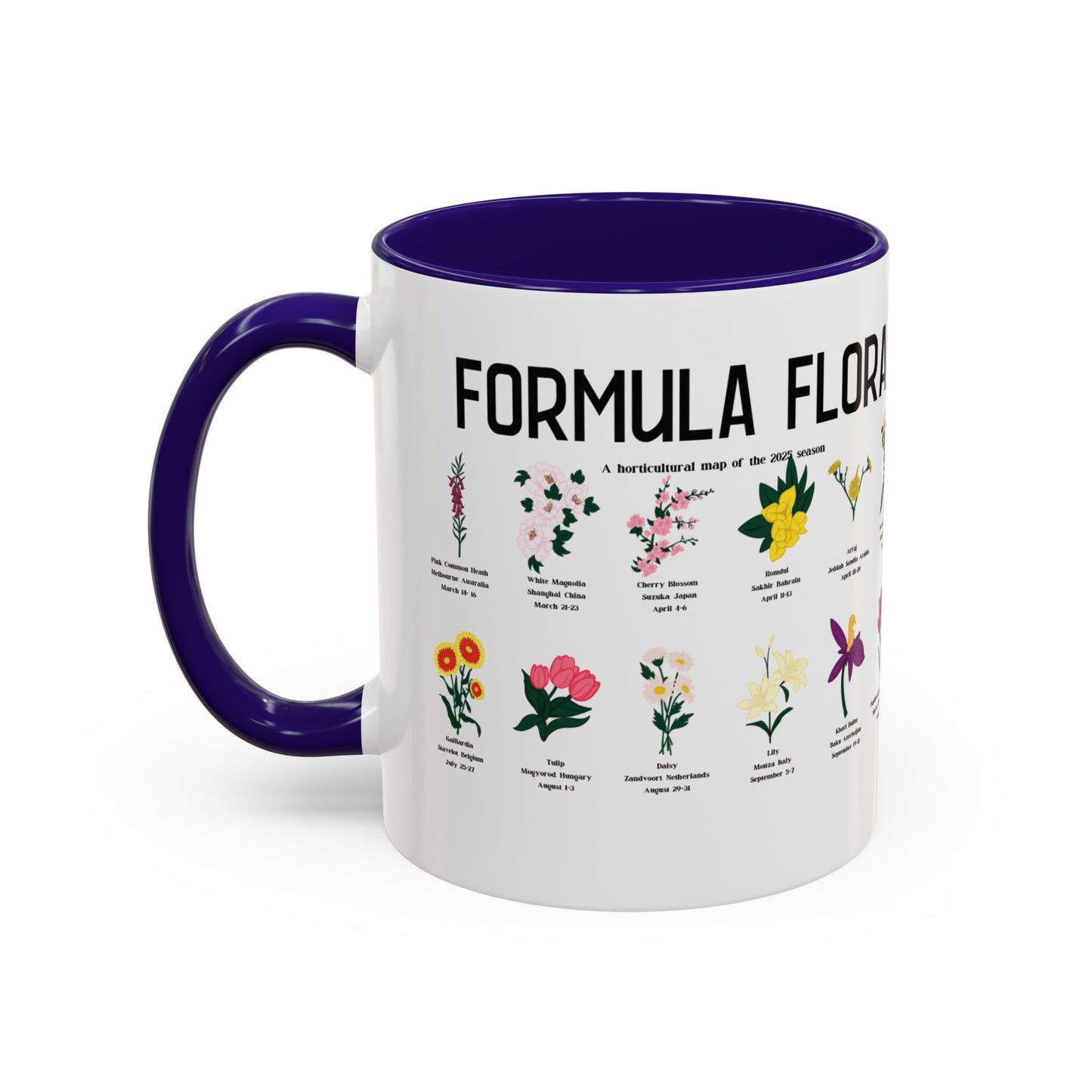 Formula Flora 2025 Colorful Mug