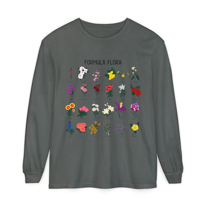 Floral Formula Long Sleeve T-Shirt | Unisex Garden-Inspired Tee