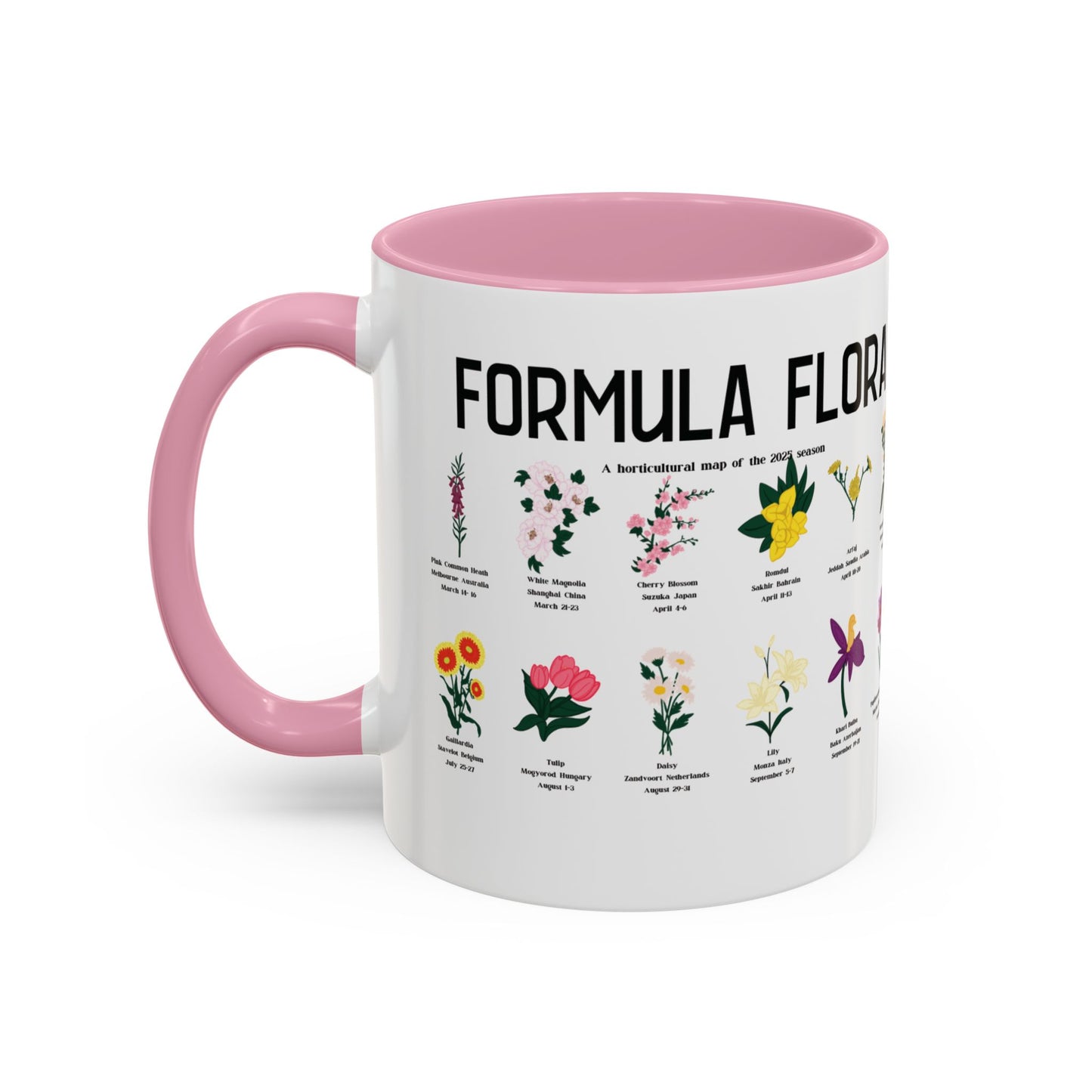 Formula Flora 2025 Colorful Mug