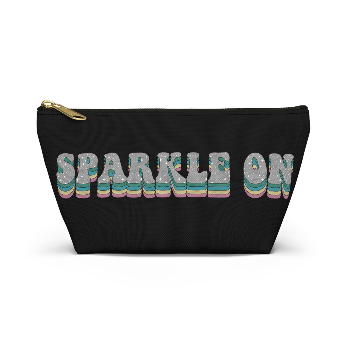 Black Face Sprinkles Pouch w T-bottom