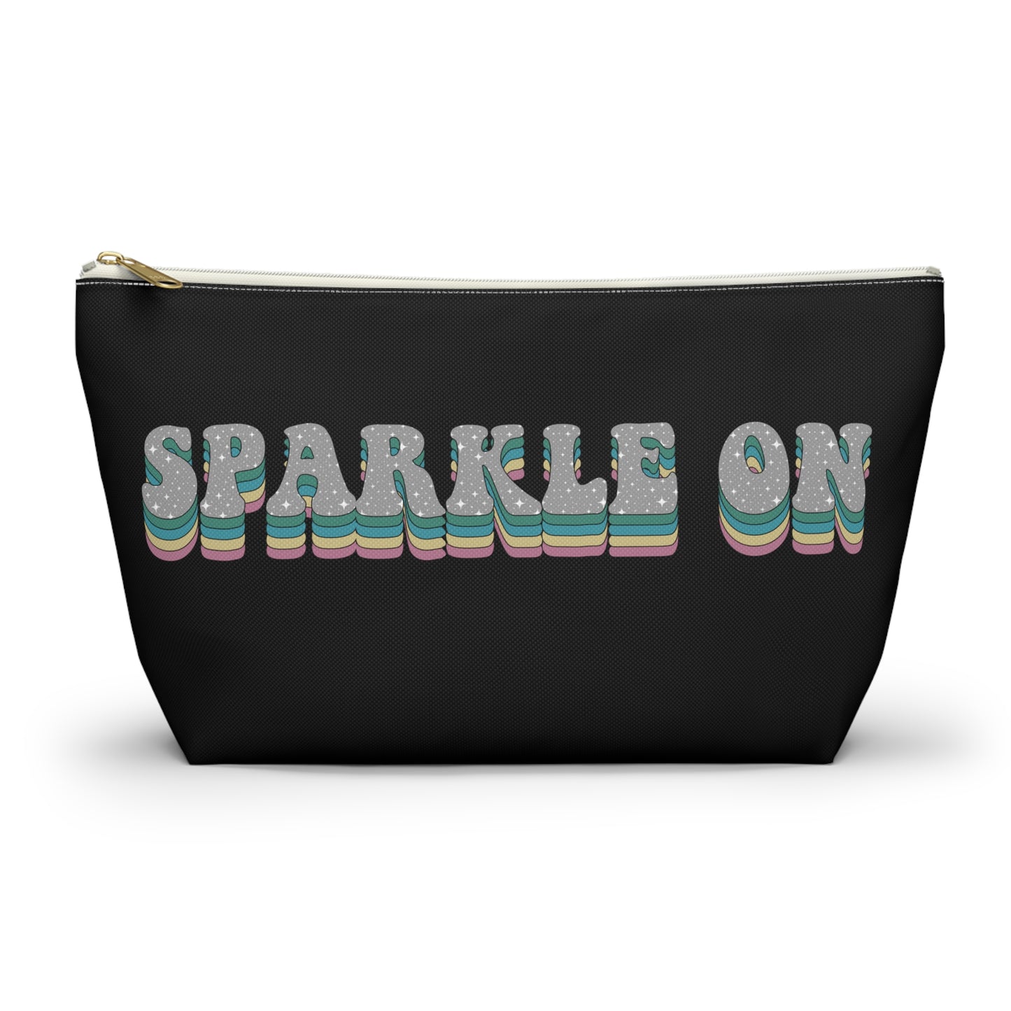 Black Face Sprinkles Pouch w T-bottom