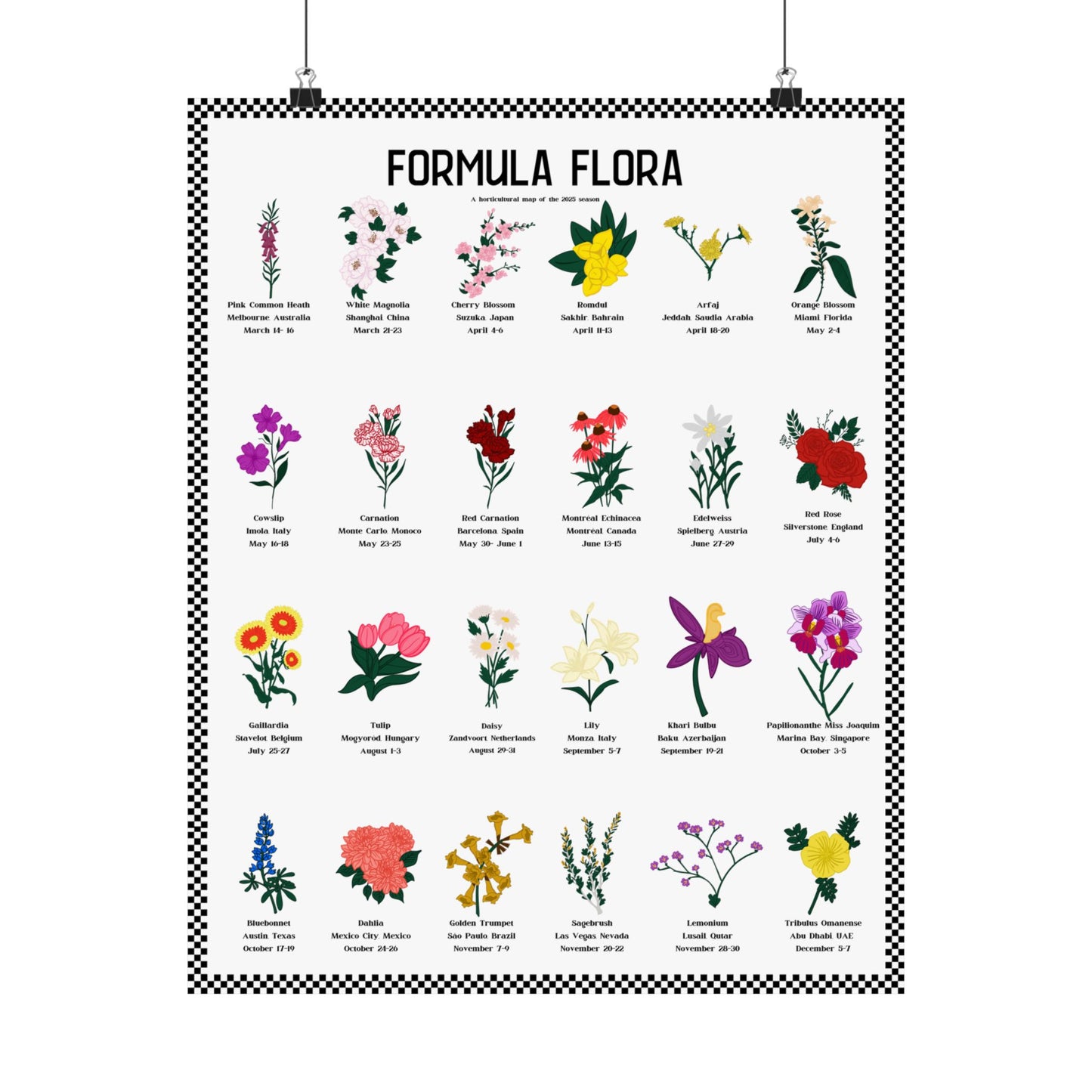 Formula Flora 2025 Poster