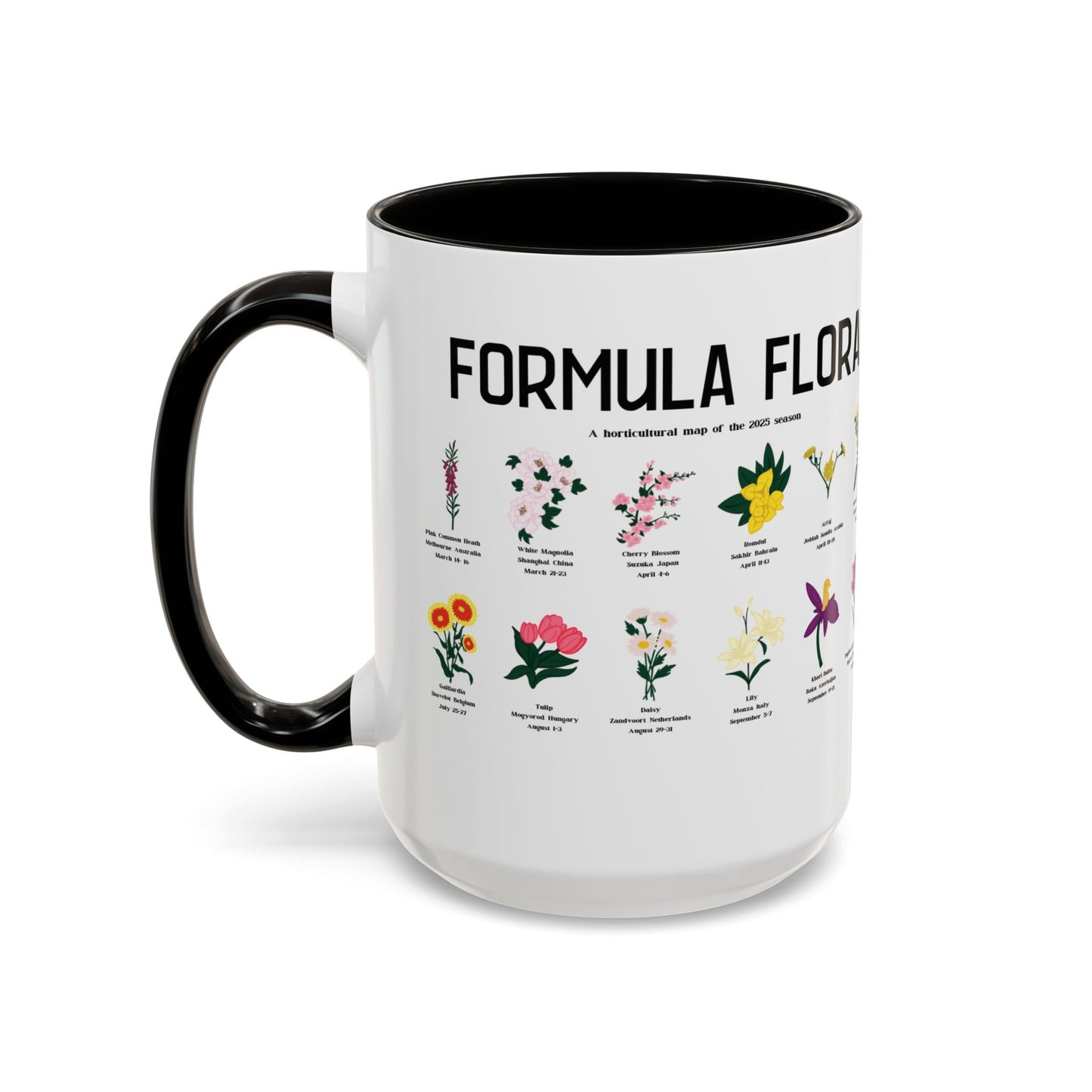 Formula Flora 2025 Colorful Mug