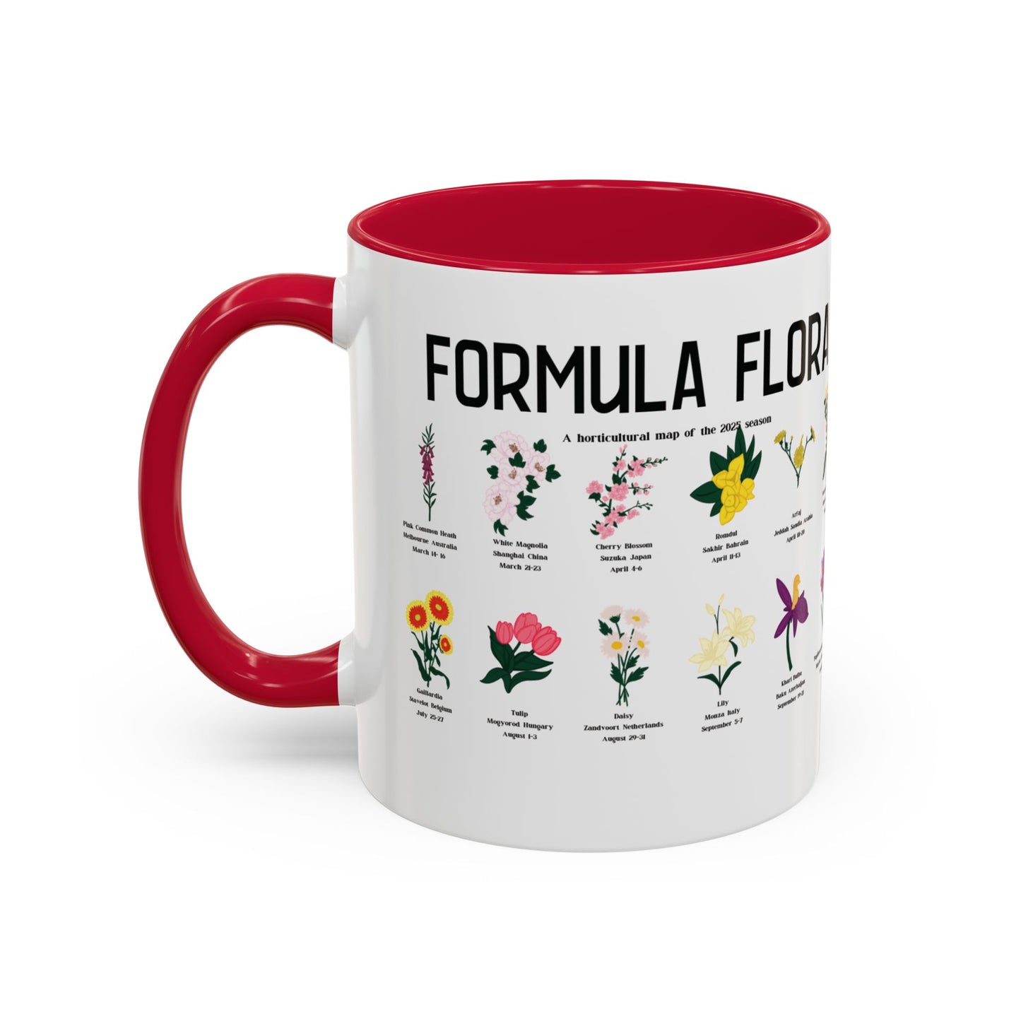 Formula Flora 2025 Colorful Mug