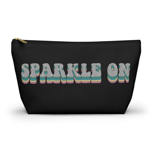 Black Face Sprinkles Pouch w T-bottom
