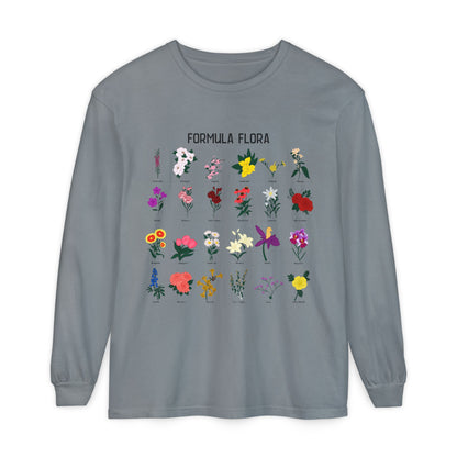 Floral Formula Long Sleeve T-Shirt | Unisex Garden-Inspired Tee