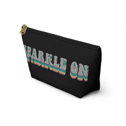 Black Face Sprinkles Pouch w T-bottom