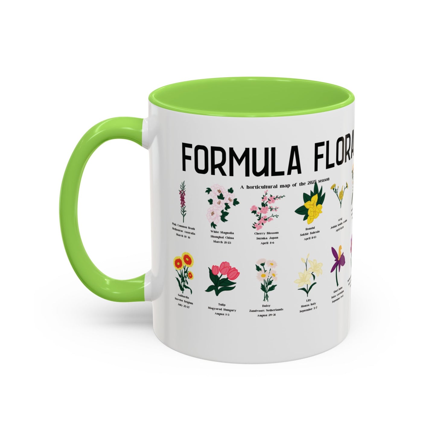 Formula Flora 2025 Colorful Mug