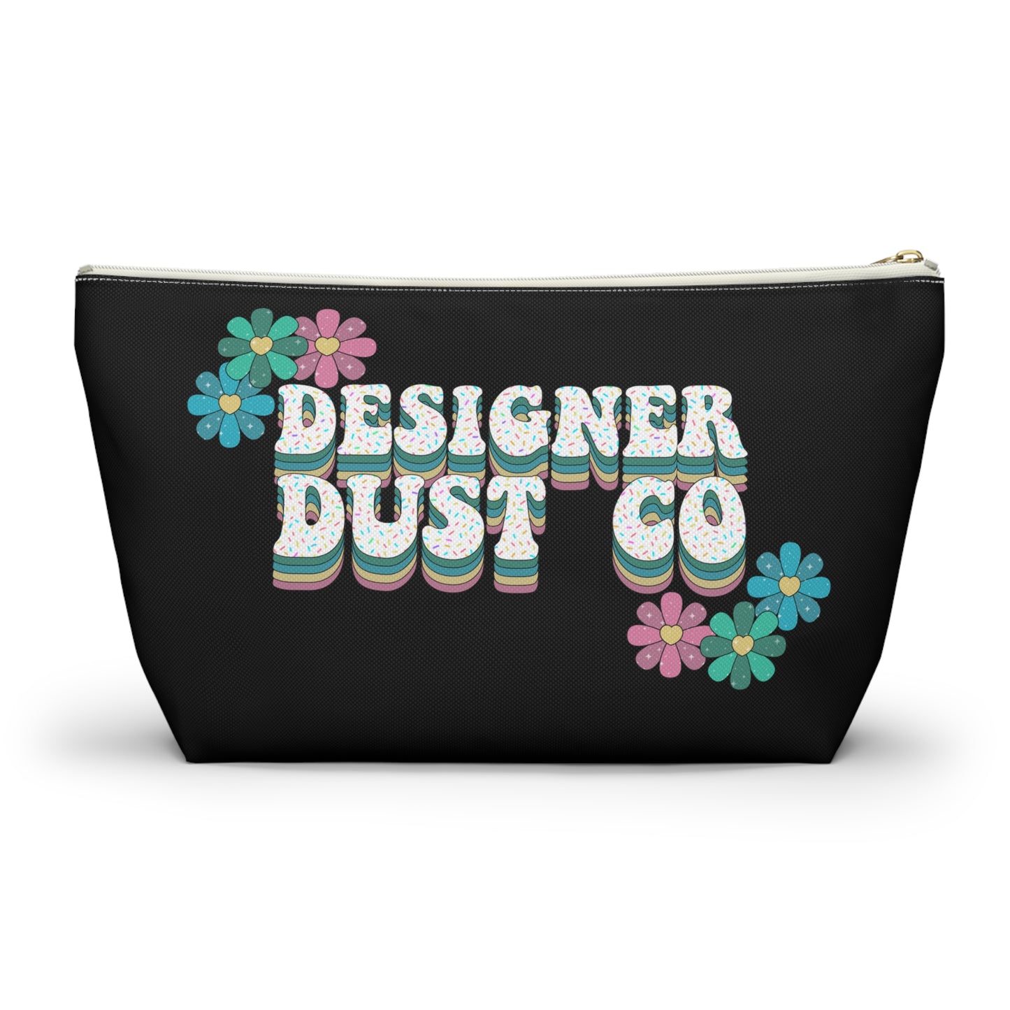 Black Face Sprinkles Pouch w T-bottom
