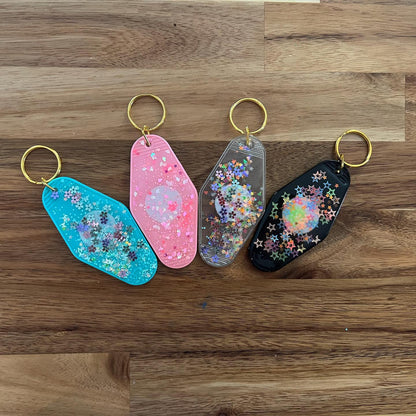 Tap and Sparkle keychain