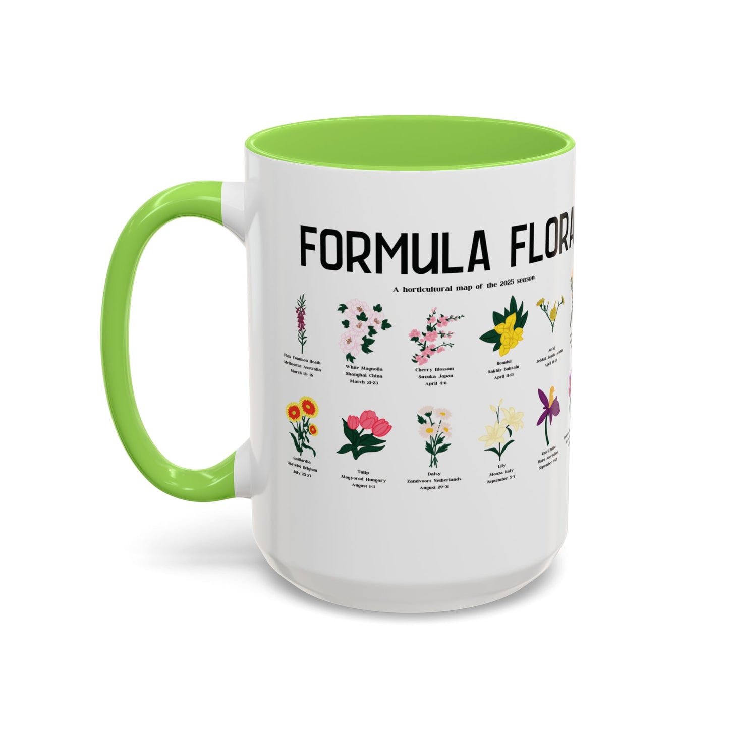 Formula Flora 2025 Colorful Mug