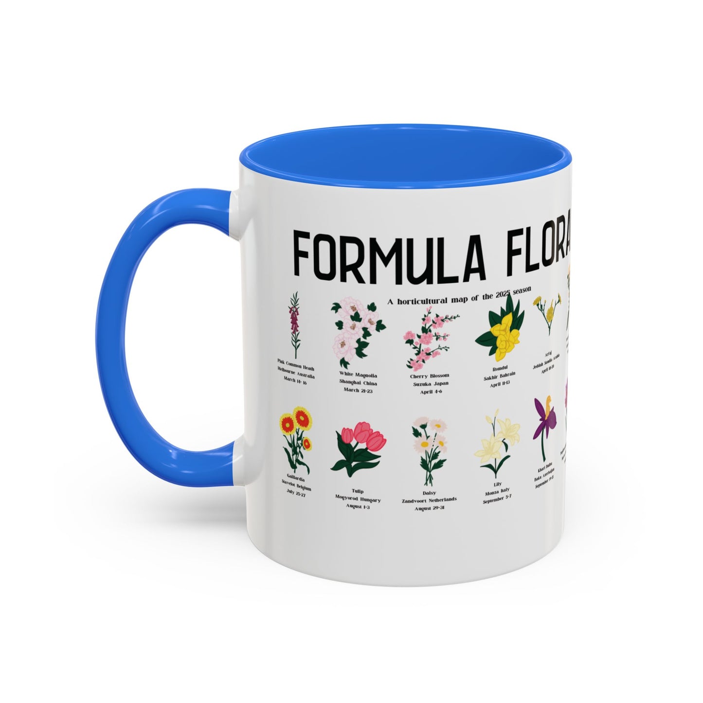 Formula Flora 2025 Colorful Mug
