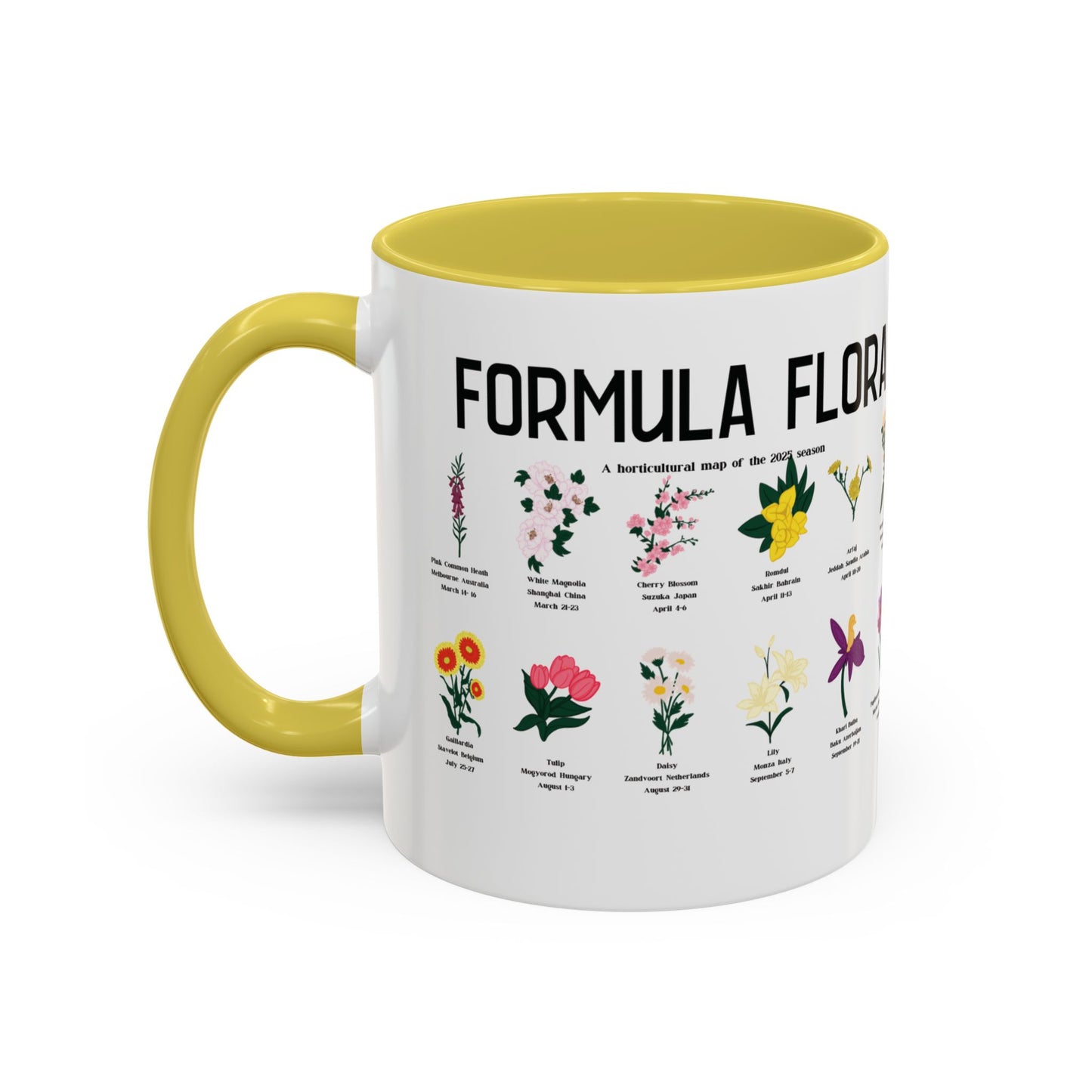 Formula Flora 2025 Colorful Mug