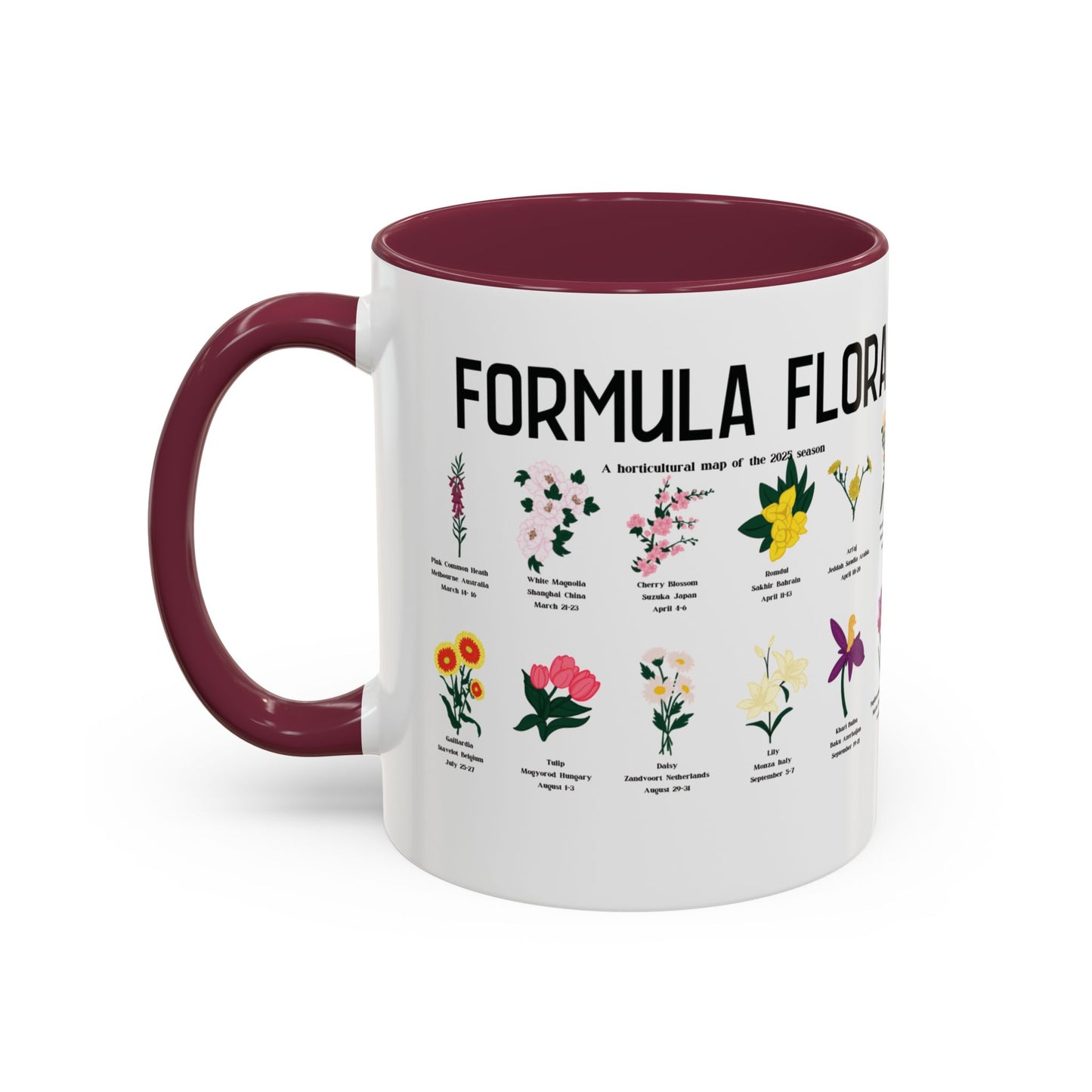 Formula Flora 2025 Colorful Mug