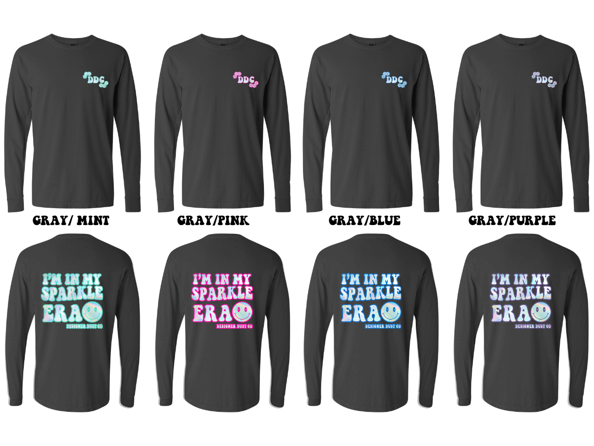 Sparkle Era Holographic Long Sleeve Tee