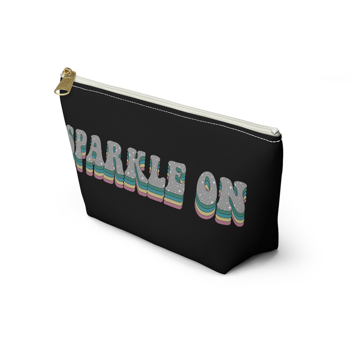 Black Face Sprinkles Pouch w T-bottom