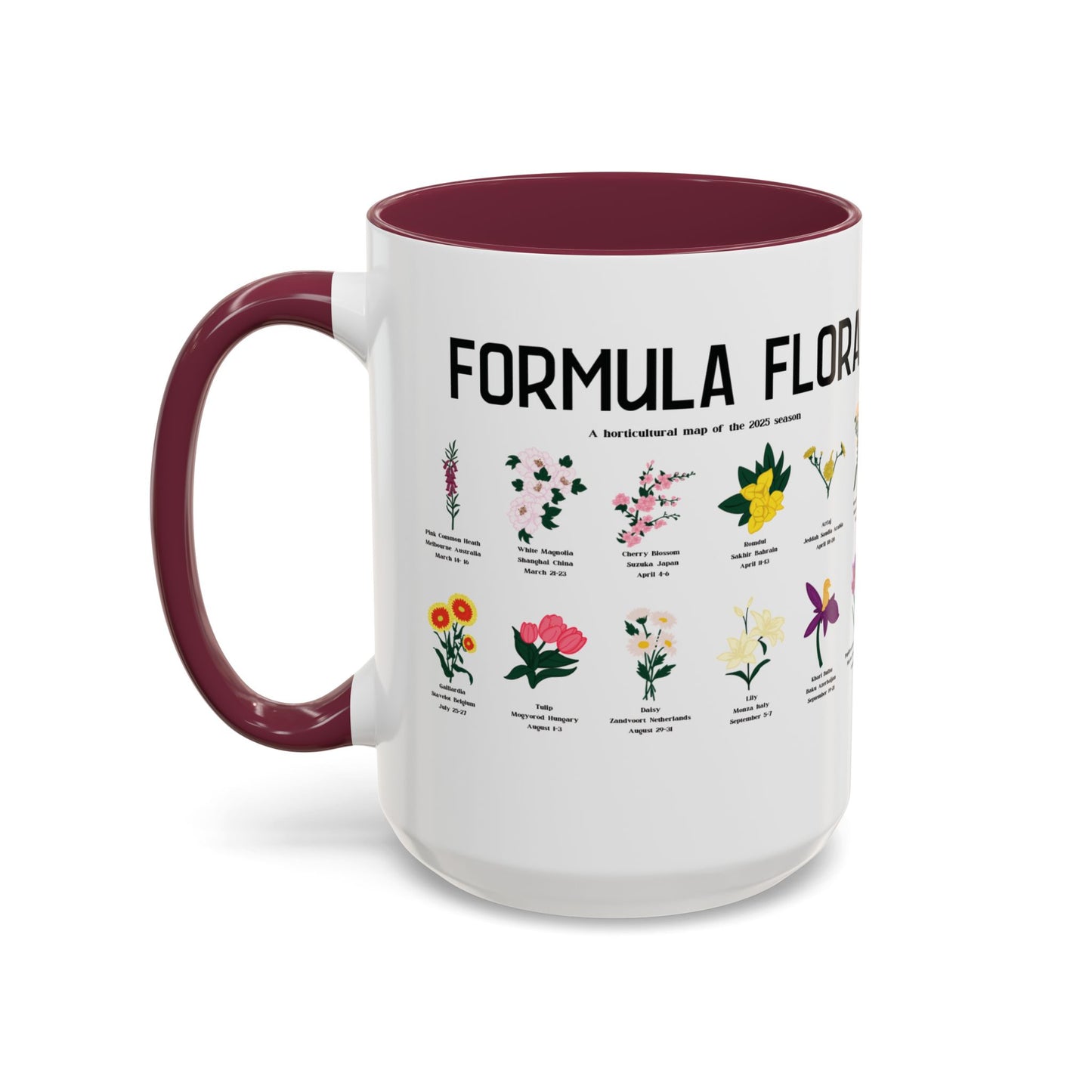 Formula Flora 2025 Colorful Mug
