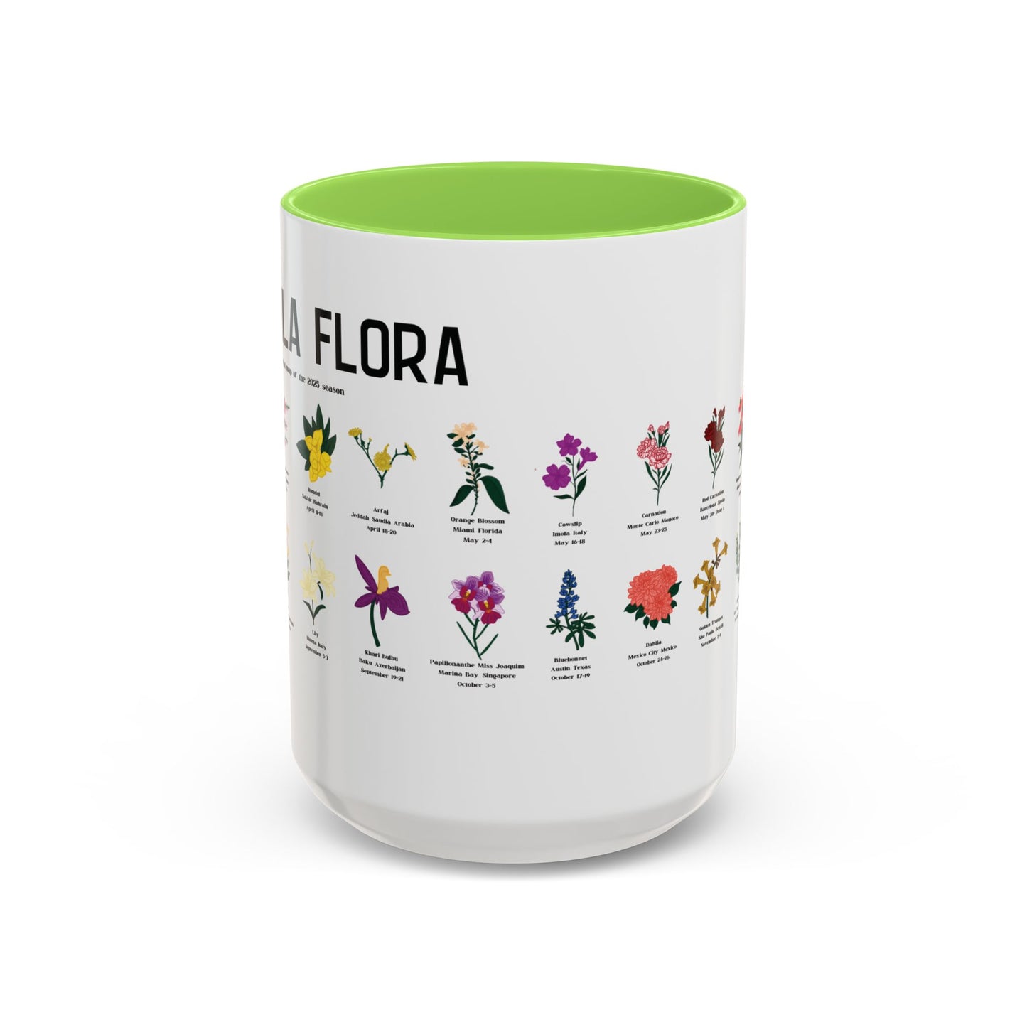 Formula Flora 2025 Colorful Mug