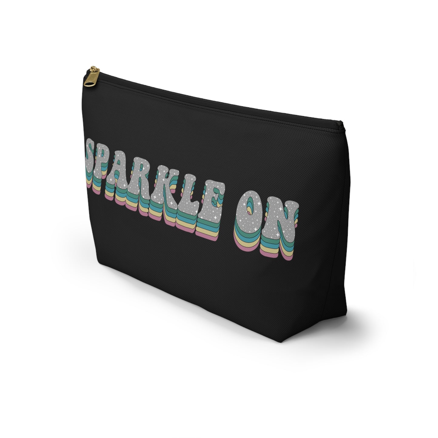 Black Face Sprinkles Pouch w T-bottom