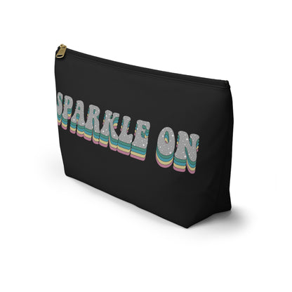Black Face Sprinkles Pouch w T-bottom
