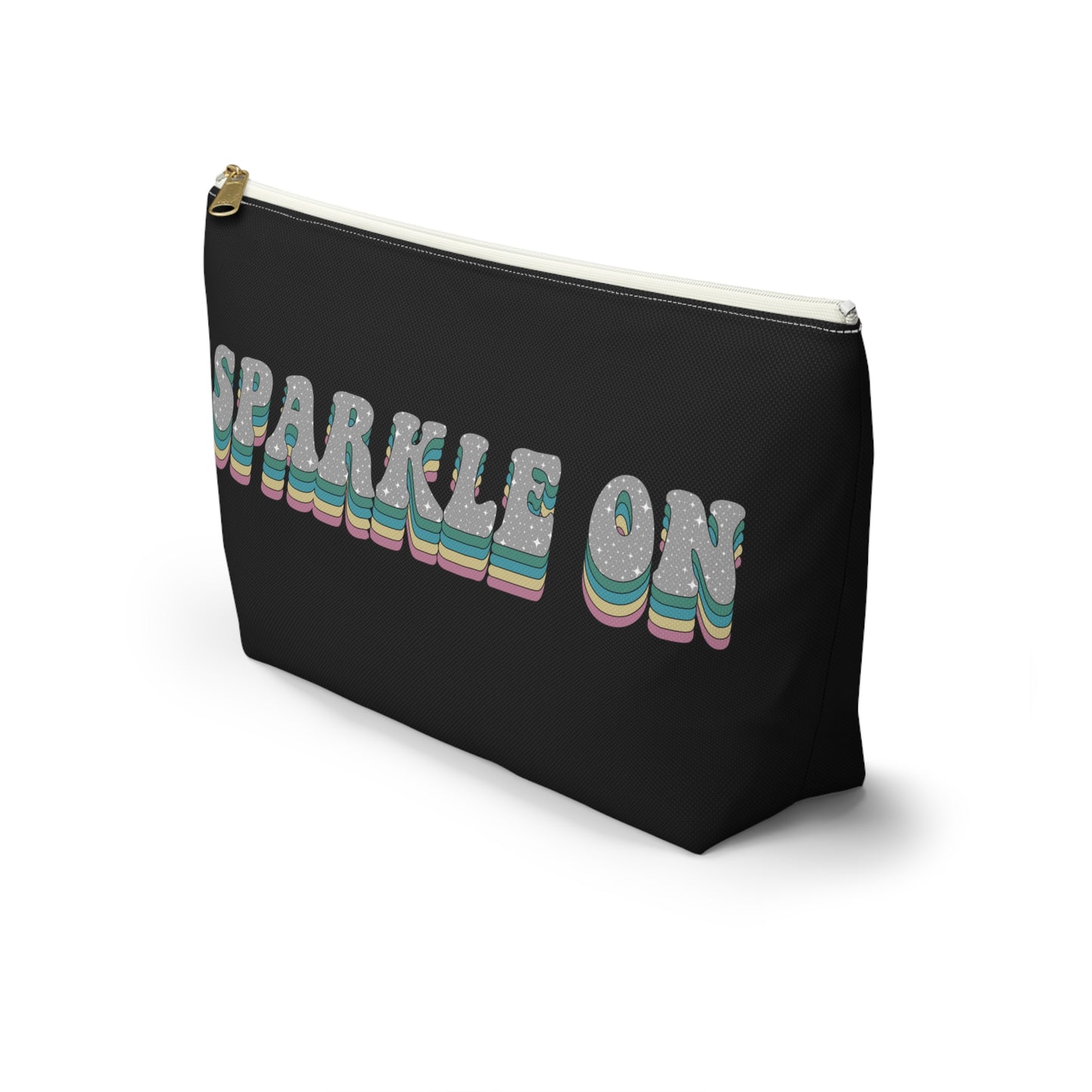 Black Face Sprinkles Pouch w T-bottom