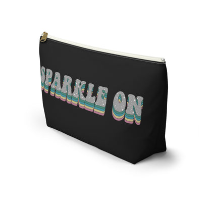 Black Face Sprinkles Pouch w T-bottom