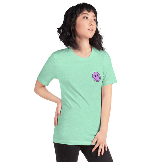 I'm in my colorful Sparkle Era t-shirt
