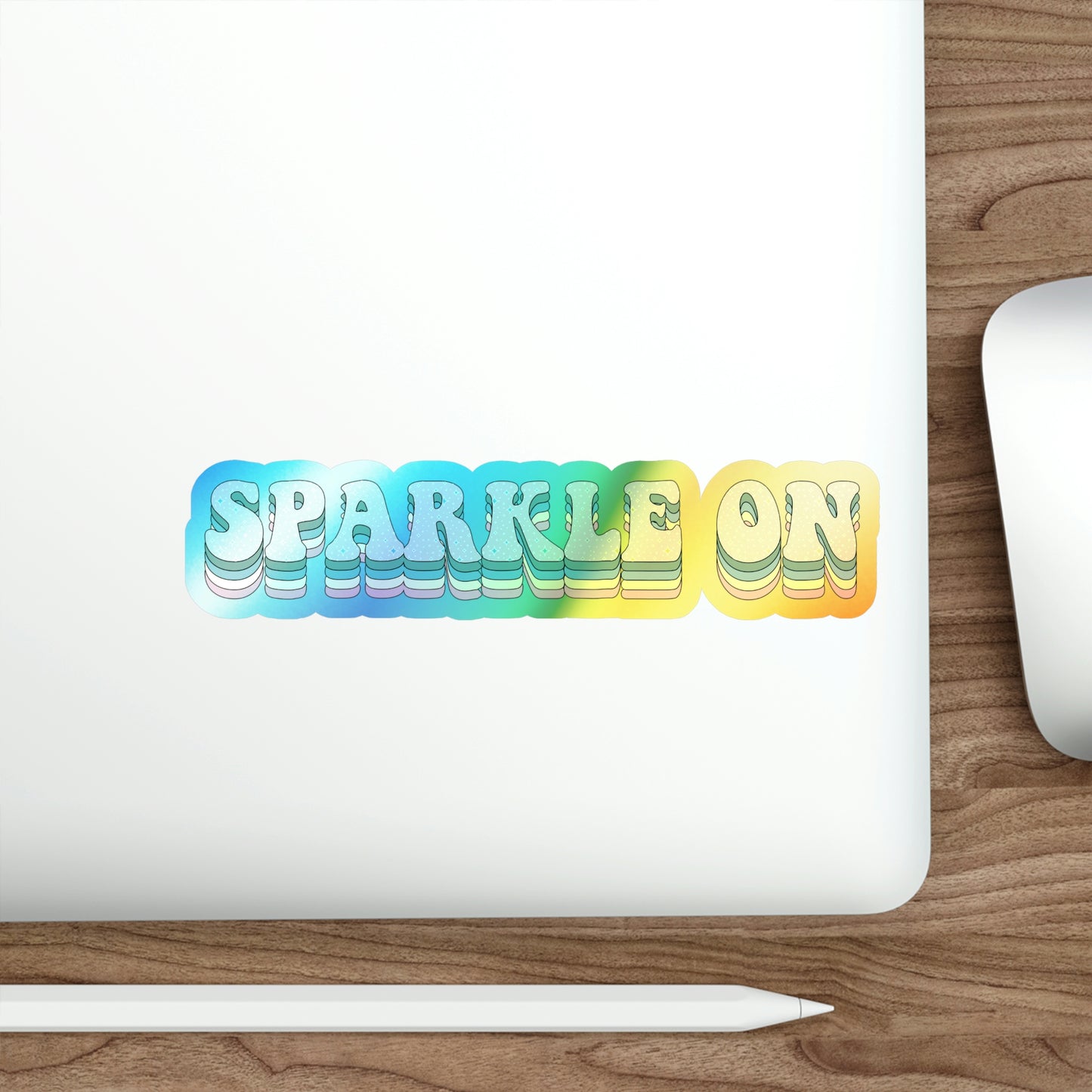 Sparkle On Holographic Stickers